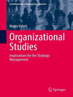 cover image of Organizational Studies